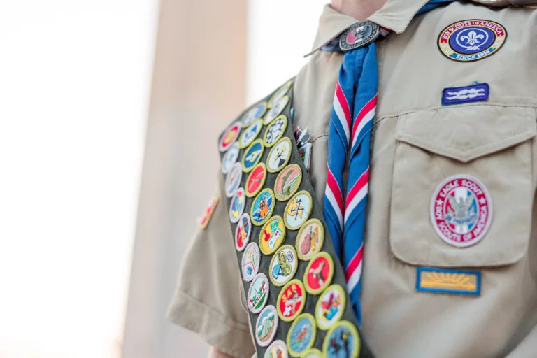 Boy Scout Badges with Washington Monument