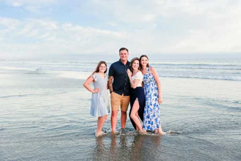 San Diego Family Posing on the Beach