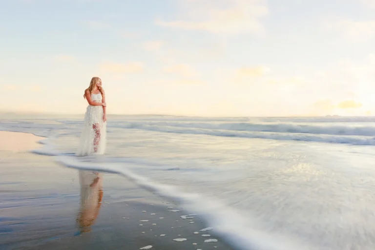 Rushing Waves Senior Portraits Coronado