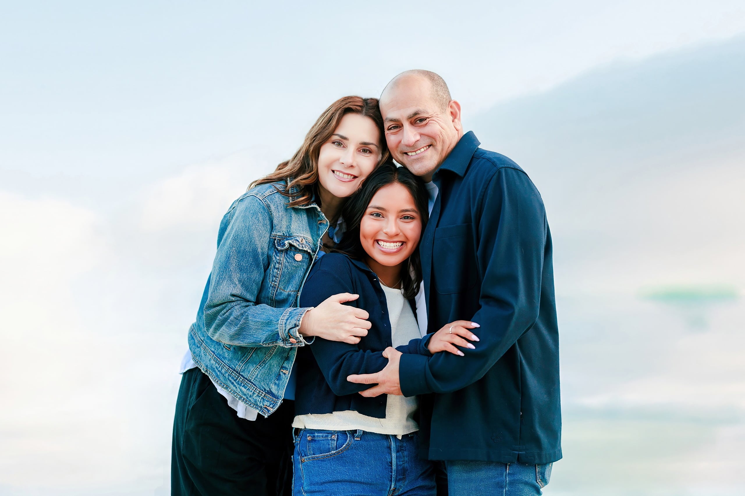 Evanna, Atalia, and Erleen’s Senior Session on Coronado — 18 Senior with man and friend on beach at Coronado during sunset