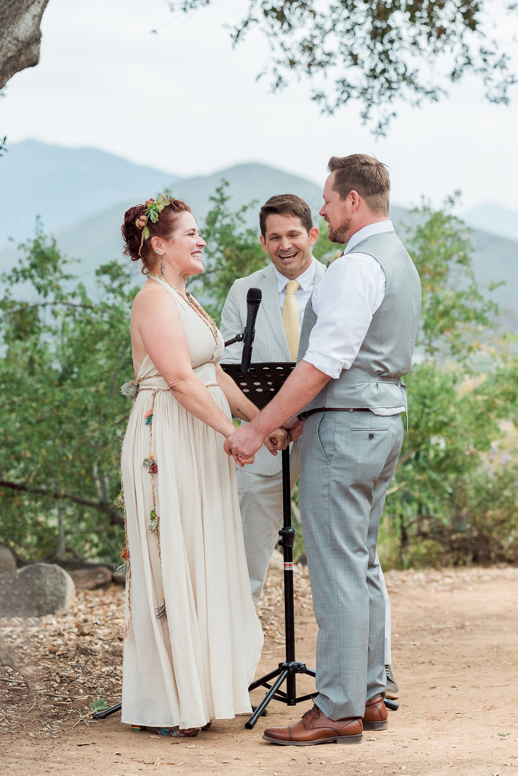 Moriah & Greg’s Wedding — 41 Bride dances with carefree abandon, her succulent-decorated dress flowing beautifully