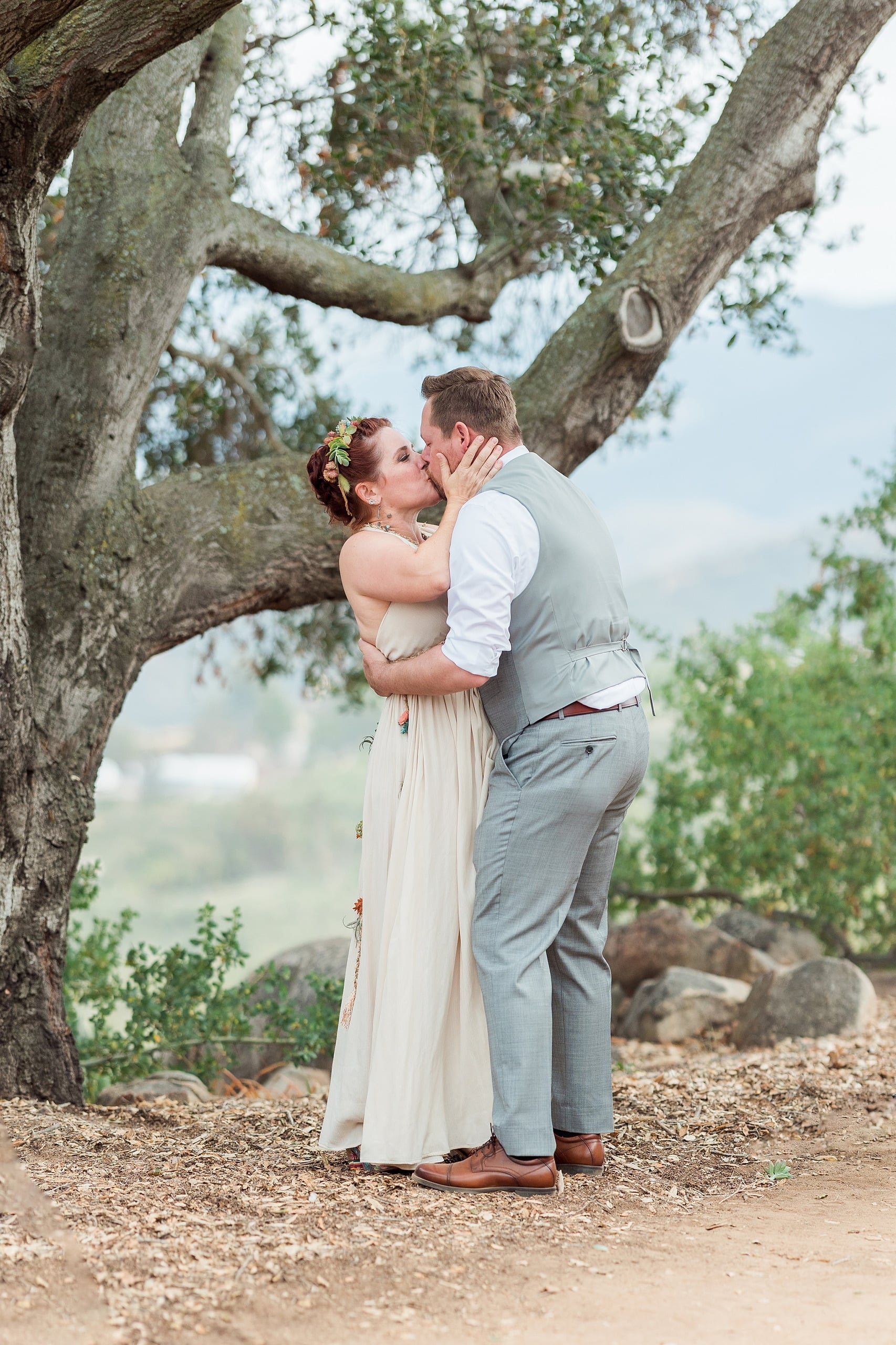 Moriah & Greg’s Wedding — 45 Elderly parents observe their daughter's wedding celebration in their botanical garden