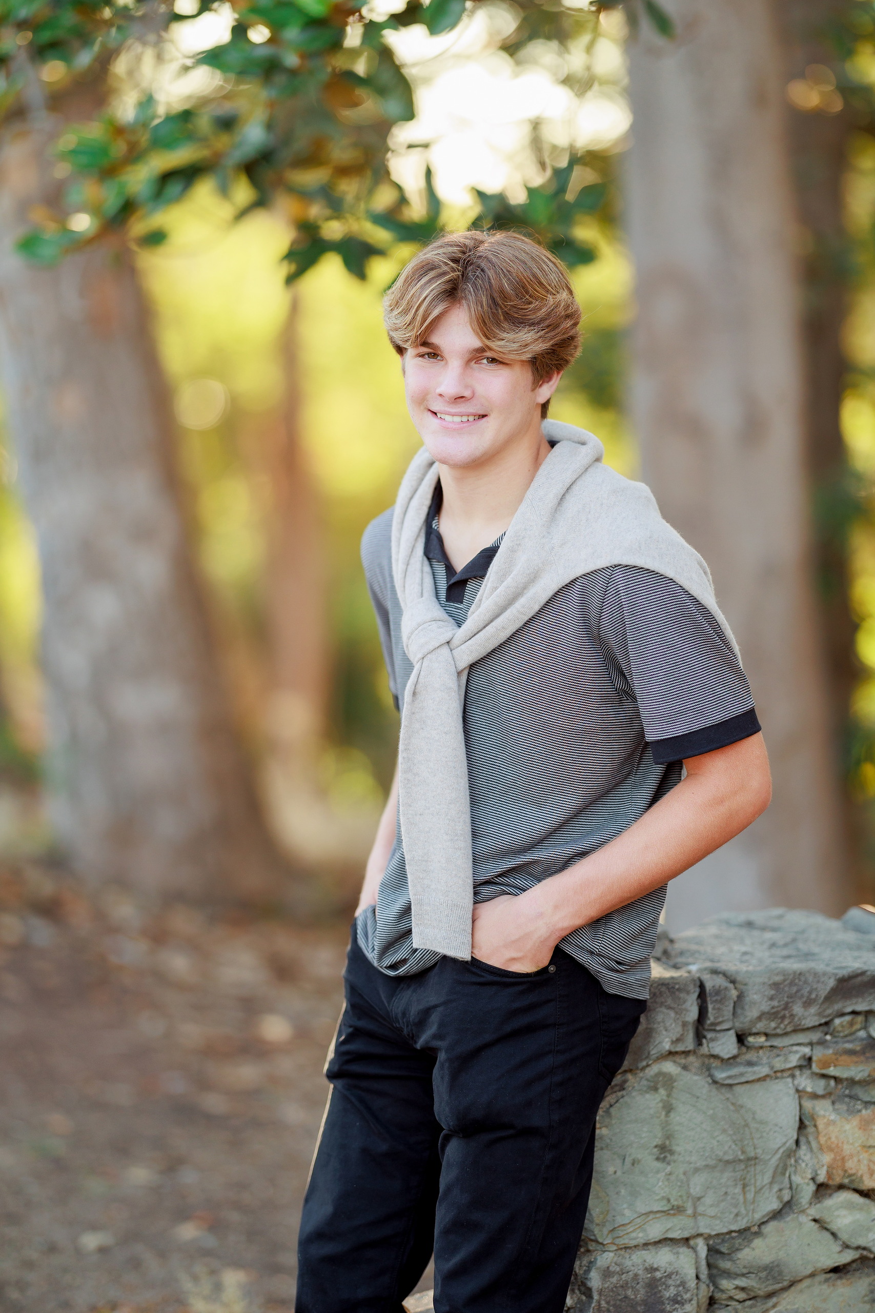 Six Years Later: Family Photos in Balboa Park — 16 Single teen in portrait at Alcazar Garden, Balboa Park, golden hour