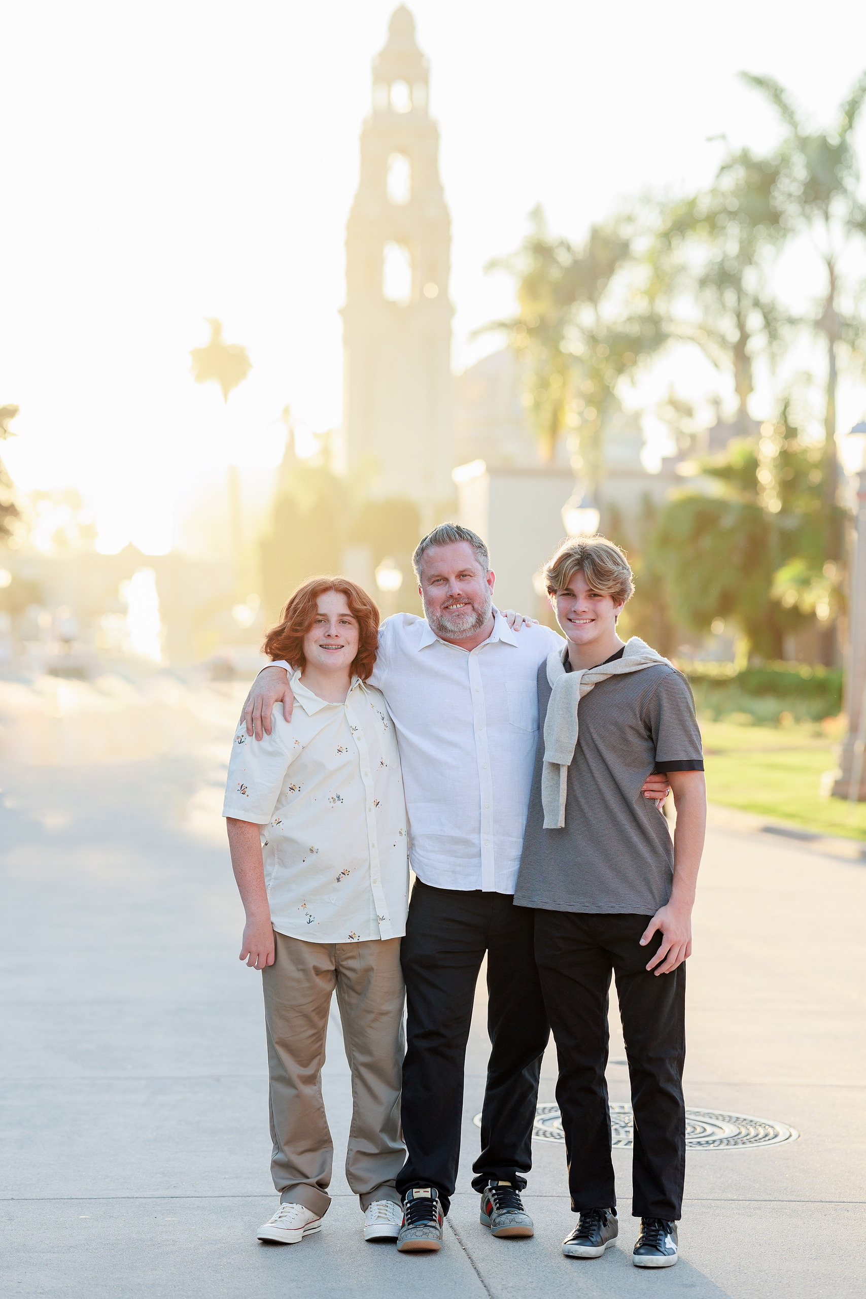 Six Years Later: Family Photos in Balboa Park — 31 Alicia with Emma in Spanish Village Art Center, Balboa Park